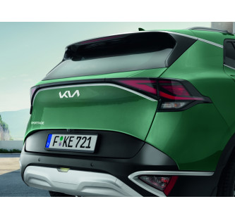 Tailgate trim line, brushed aluminium optic